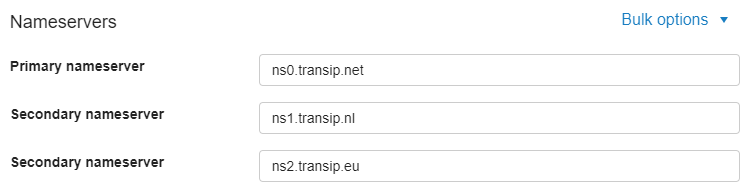 view the nameservers in your control panel